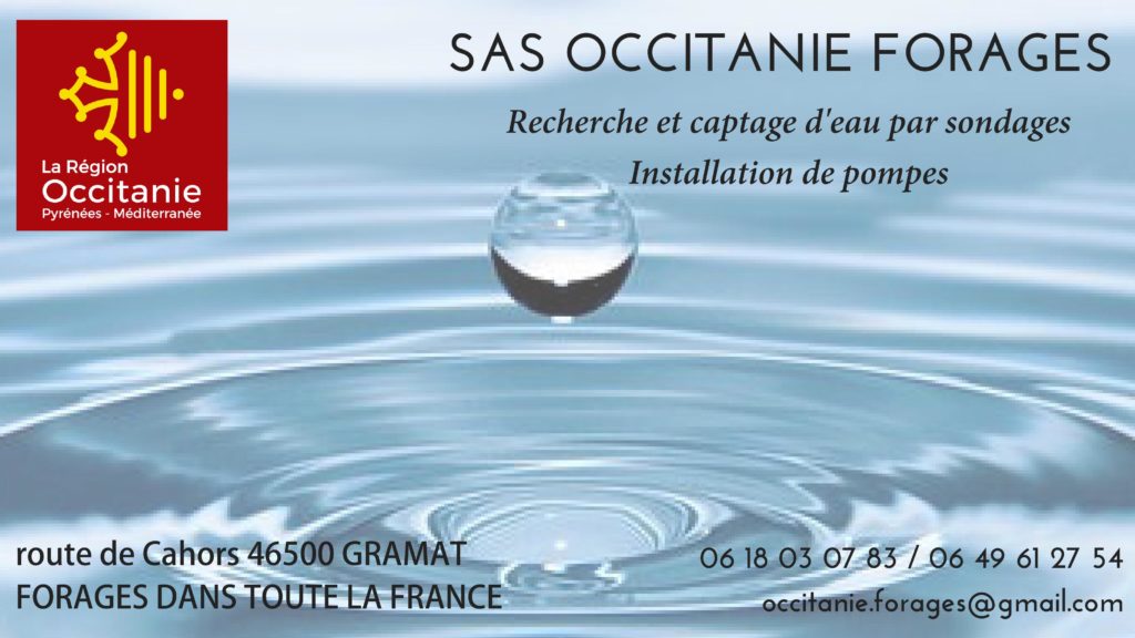 Carte de visite SAS OCCITANIE FORAGES